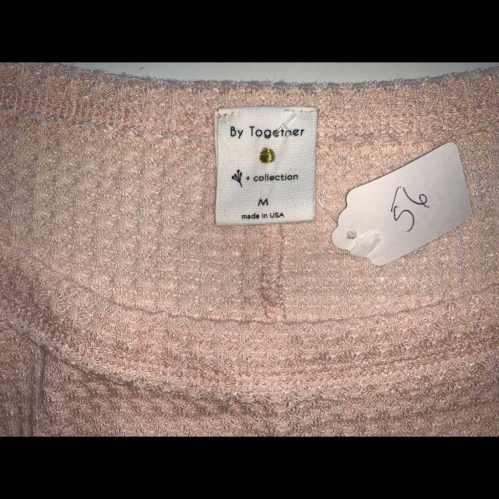 NWT Scarf Sleeve Dolman Waffle Shirt - Picture 3 of 3